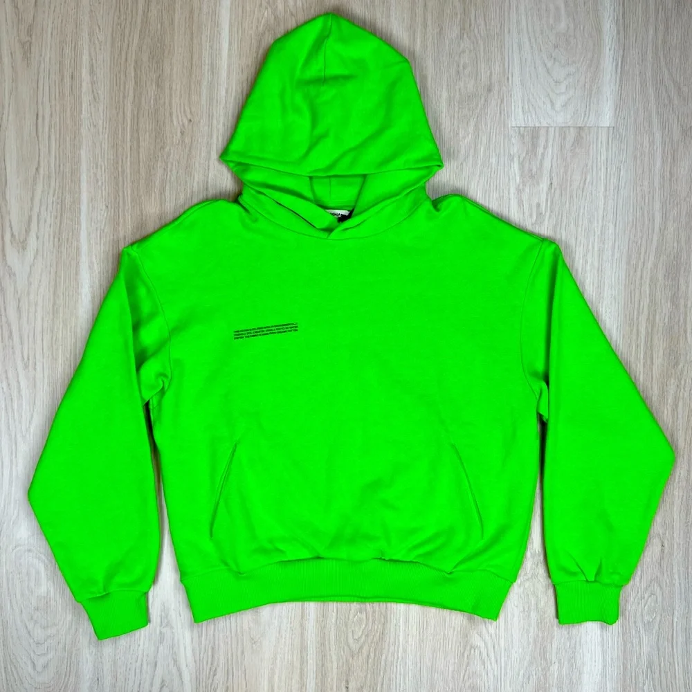 💚Pangaia💚Signature Neon Green Hoodie Sweater